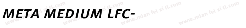 meta medium lfc字体转换